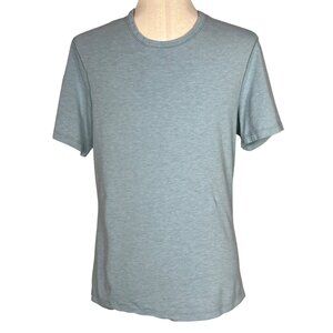 LULULEMON Men's Athletic Shirt Short Sleeve Light Blue Sz S EUC